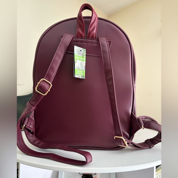NWT Badgley Mischka Deep Wine Backpack - Picture 2 of 4